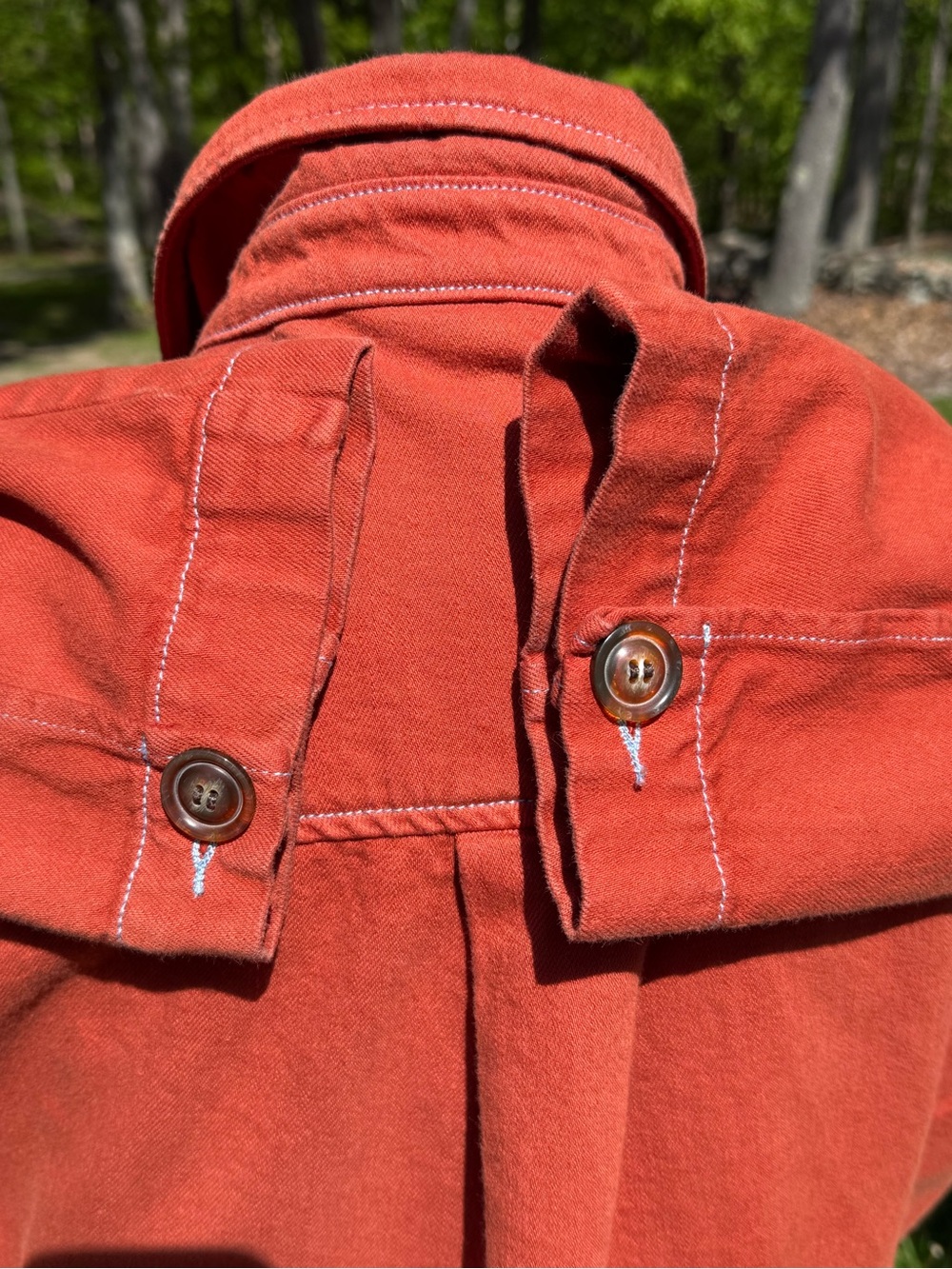 Roller Rabbit Rust Orange Utility Jacket XL - Picture 5 of 7